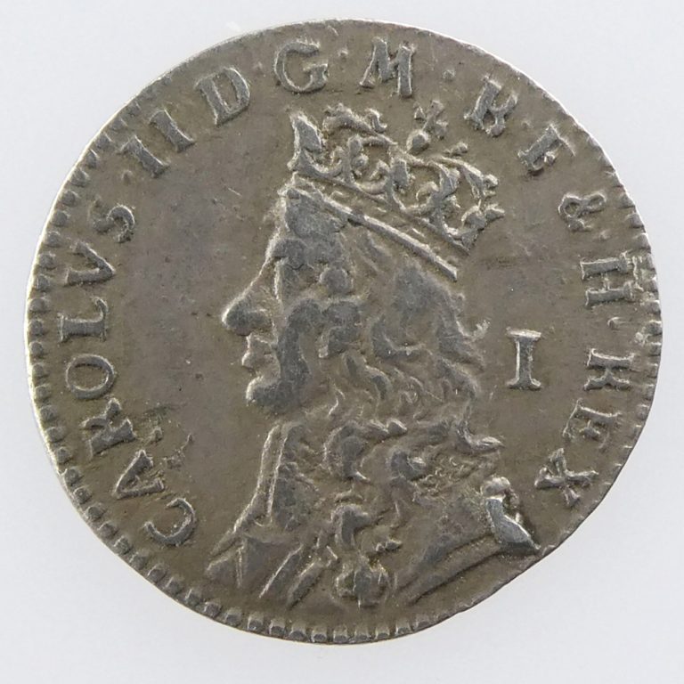 Charles II Silver Penny -Early Machine Made - 1660-1662
