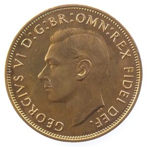 George VI Bronze Penny, Second Issue, FDC Proof, 1951