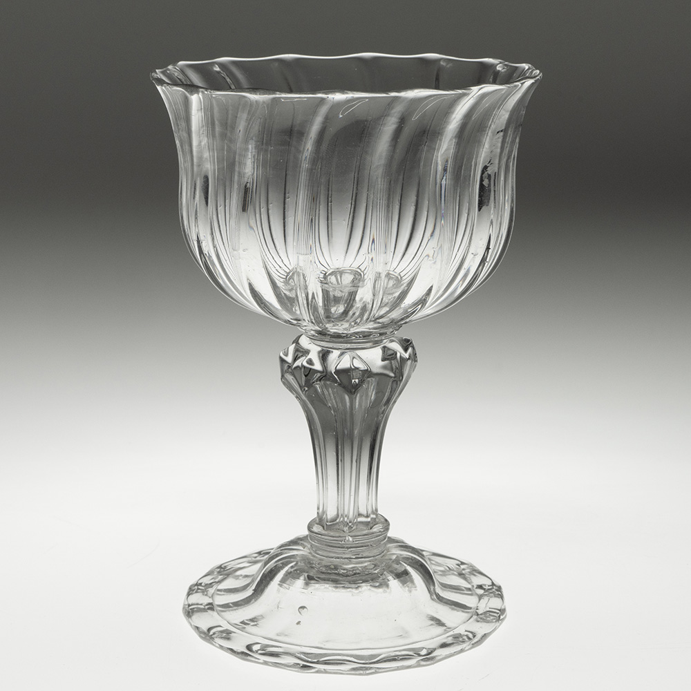 Georgian Sweetmeat Glass with Pedestal Stem c1750 Georgian Sweetmeat Glass with Pedestal Stem c1750