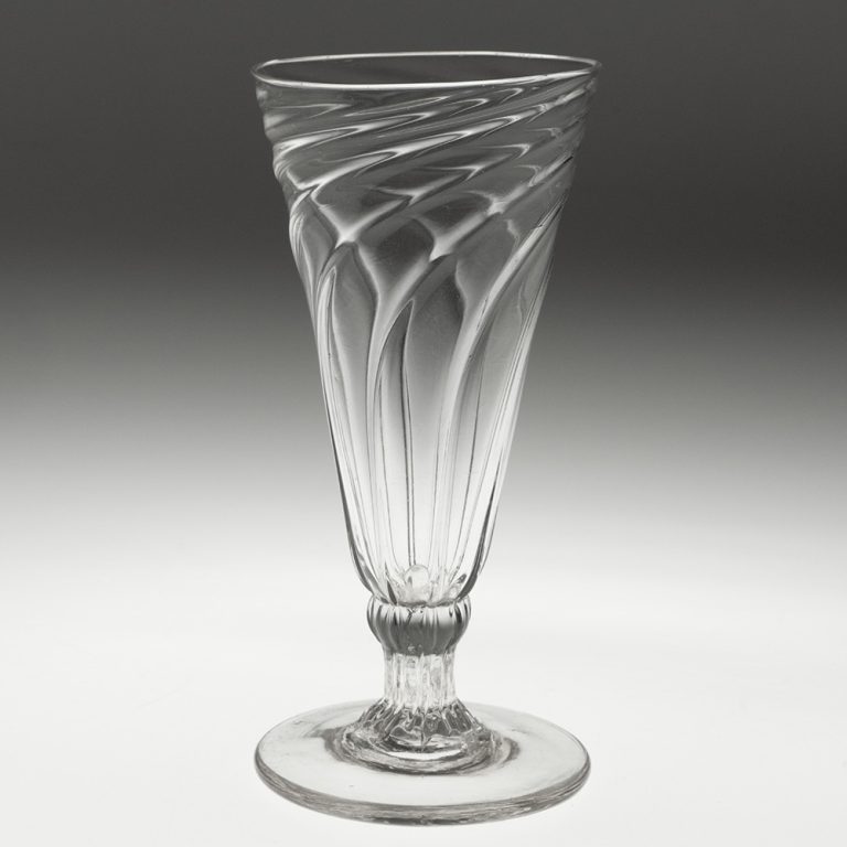 Georgian Ale Glass with Somerset Moulding c1780Georgian Ale Glass with Somerset Moulding c1780