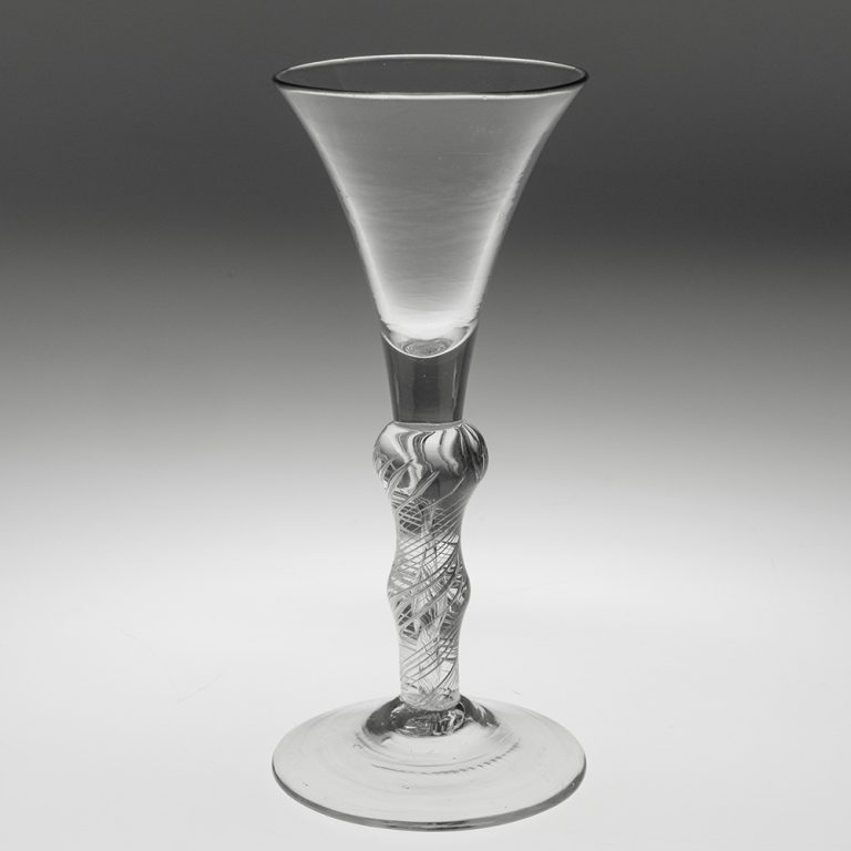 Georgian Wine Glass with Composite Stem c1750