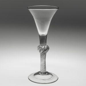 Georgian Wine Glass with Composite Stem c1750