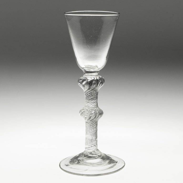 Georgian Wine Glass with Air Twist Stem c1750