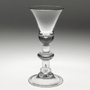 Georgian Wine Glass with Baluster Stem c1725