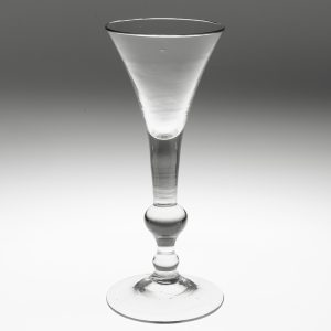 Kit-Cat Balustroid Georgian Wine Glass c1740