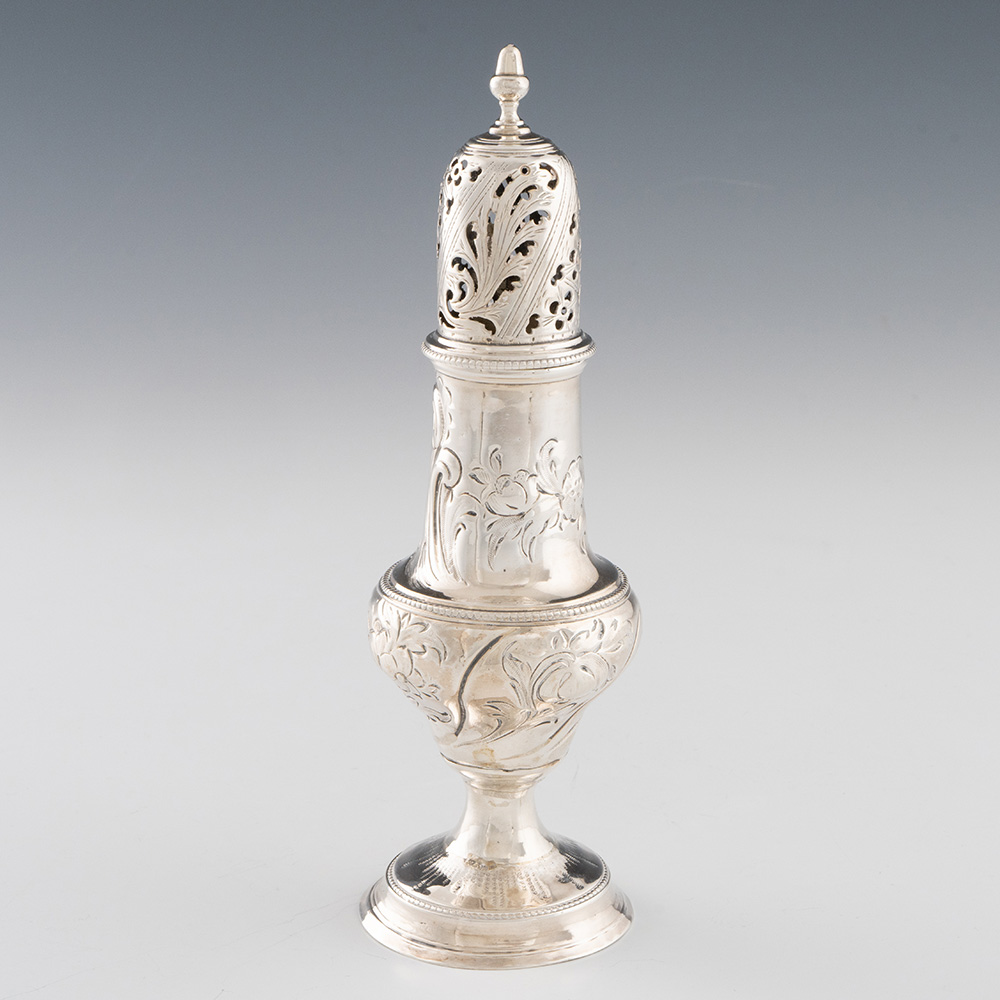 Georgian Sterling Silver Sugar Caster London 1784