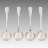 Four Sterling Silver Sauce Ladles London 1895/8