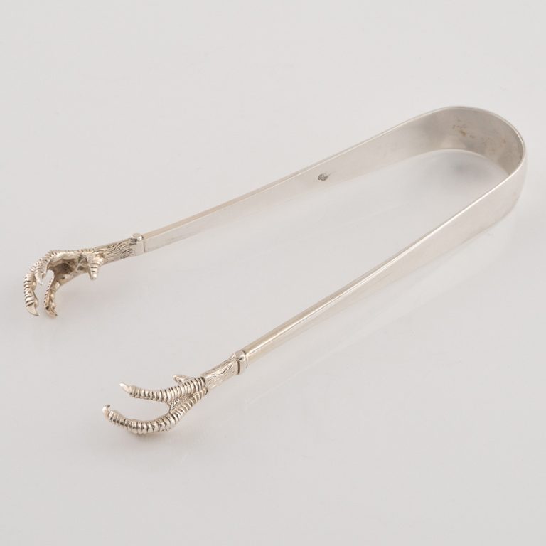 Silver Sugar Tongs in the Form of Talons London 1908