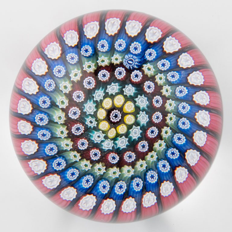 Whitefriars Paperweight - Concentric Millefiori 1978