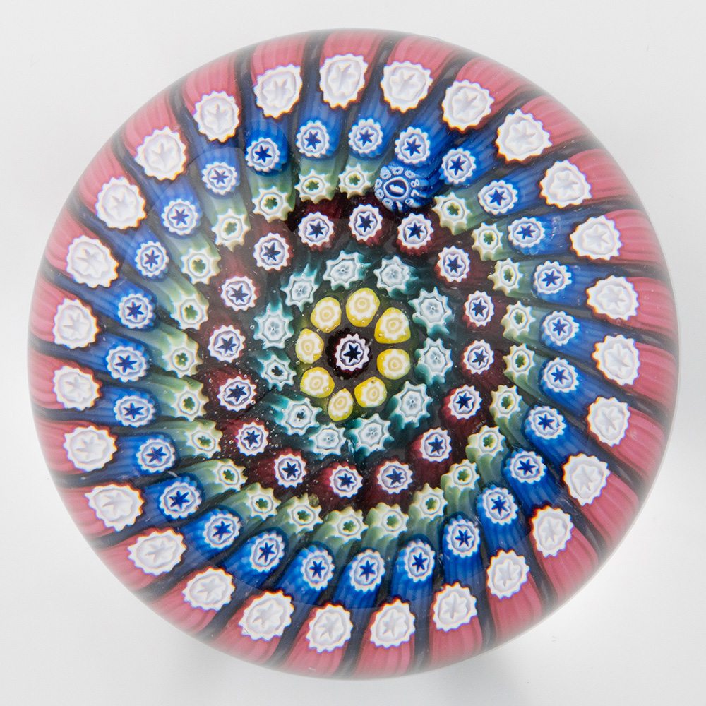 Whitefriars Paperweight - Concentric Millefiori 1978 Whitefriars Paperweight - Concentric Millefiori 1978